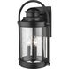 Livingston 3 Light 19 inch Powder Coated Black Outdoor Wall Sconce